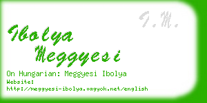 ibolya meggyesi business card